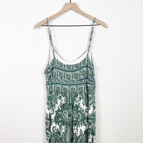 Anthropologie Moulinette Soeurs Green and White Maxi Dress - Picture 14 of 16